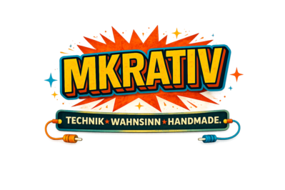 Werkstatt mit Werkzeugen und Elektronik am Arbeitstisch