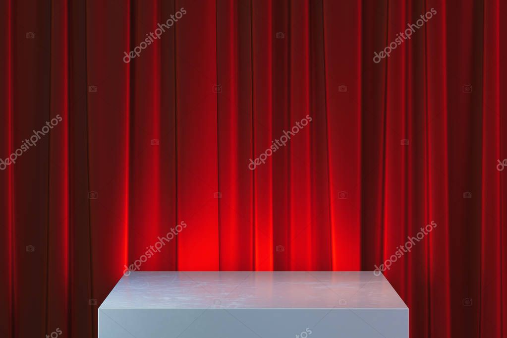 Museumsexponat mit Licht-Inszenierung