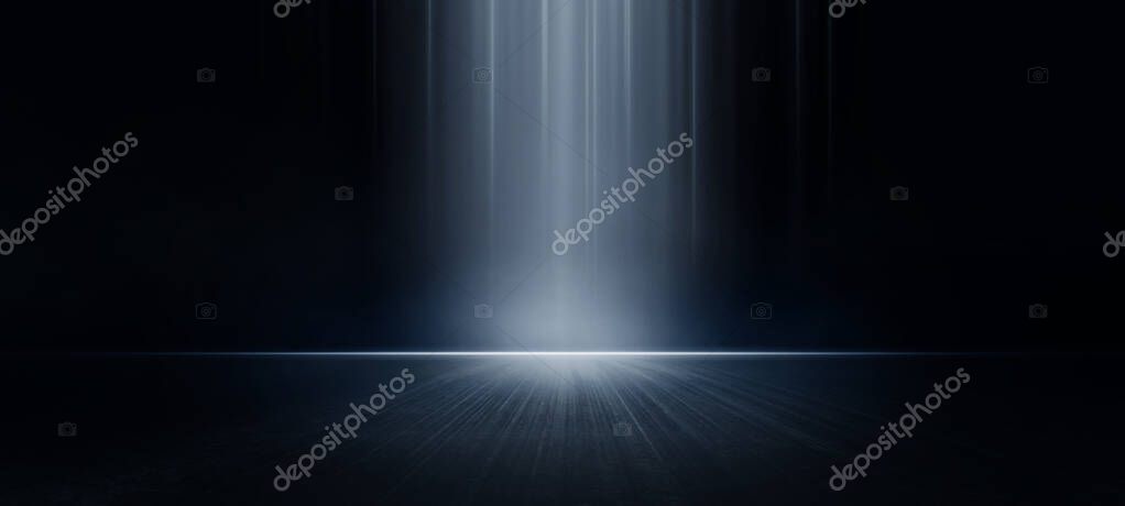 Halloween-Szene mit Nebel und Lichteffekten